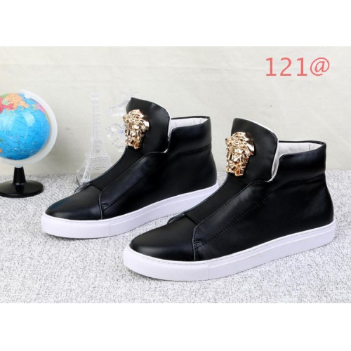 Wholesale Versace High Tops Shoes For Men #136746 $100.60 USD, Wholesale Quality Replica Versace High Tops Shoes