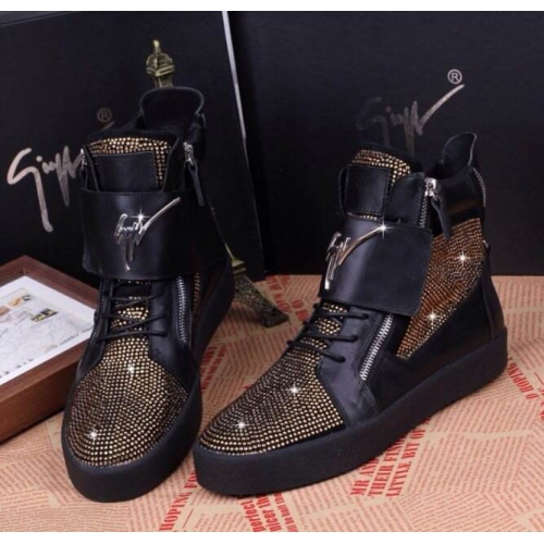 Wholesale Giuseppe Zanotti High Tops Shoes For Men #146182 $108.00 USD, Wholesale Quality Replica Giuseppe Zanotti High Tops Shoes