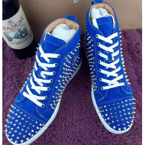 Replica Christian Louboutin CL High Tops Shoes For Men #238761 $90.00 USD for Wholesale