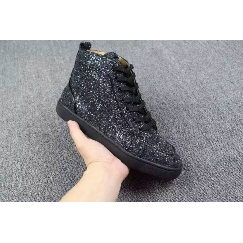 Replica Christian Louboutin CL High Tops Shoes For Men #238762 $98.00 USD for Wholesale