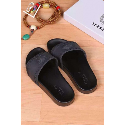 Replica Versace Slippers For Men #262176 $42.00 USD for Wholesale