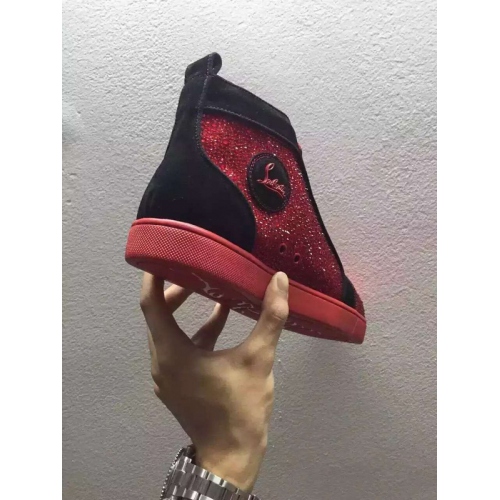 Replica Christian Louboutin CL High Tops Shoes For Men #265392 $98.00 USD for Wholesale