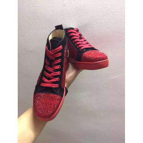 Replica Christian Louboutin CL High Tops Shoes For Men #265392 $98.00 USD for Wholesale