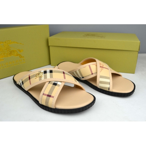 Wholesale Burberry Slippers For Men #285834 $42.50 USD, Wholesale Quality Replica Burberry Slippers