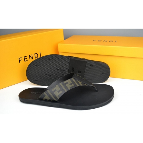 Wholesale Fendi Slippers For Men #285888 $44.00 USD, Wholesale Quality Replica Fendi Slippers