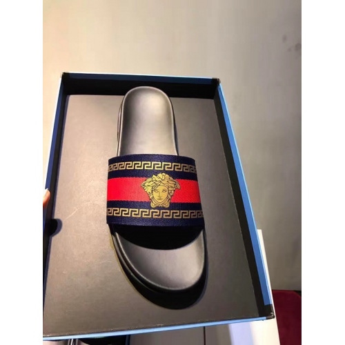 Wholesale Versace Slippers For Men #296685 $42.10 USD, Wholesale Quality Replica Versace Slippers