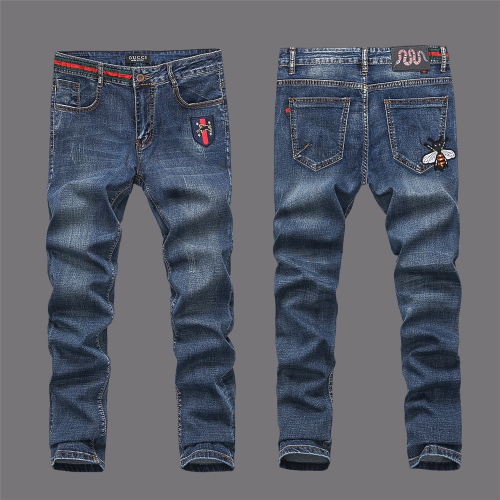 Wholesale Gucci Jeans For Men #312875 $40.00 USD, Wholesale Quality Replica Gucci Jeans