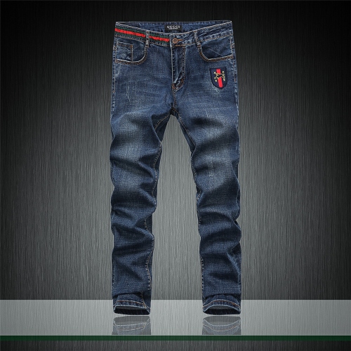 Replica Gucci Jeans For Men #312875 $40.00 USD for Wholesale