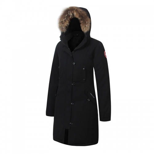 Wholesale Canada Goose Down Coats Long Sleeved For Women #337062 $170.00 USD, Wholesale Quality Replica Canada Goose Down Feather Coat