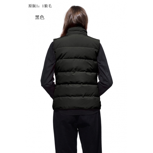 Replica Canada Goose Down Vests Sleeveless For Women #339987 $154.50 USD for Wholesale