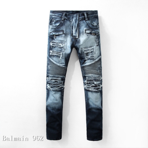 Replica Balmain Jeans For Men #364712 $68.00 USD for Wholesale