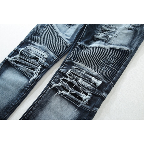 Replica Balmain Jeans For Men #364712 $68.00 USD for Wholesale