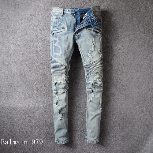 Wholesale Balmain Jeans For Men #364715 $64.00 USD, Wholesale Quality Replica Balmain Jeans