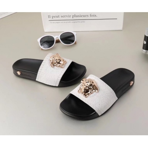 Wholesale Versace Slippers For Men #365641 $45.00 USD, Wholesale Quality Replica Versace Slippers