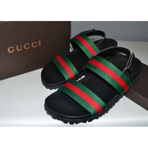 Wholesale Gucci Slippers For Men #365795 $42.10 USD, Wholesale Quality Replica Gucci Slippers