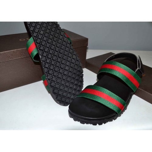 Replica Gucci Slippers For Men #365795 $42.10 USD for Wholesale