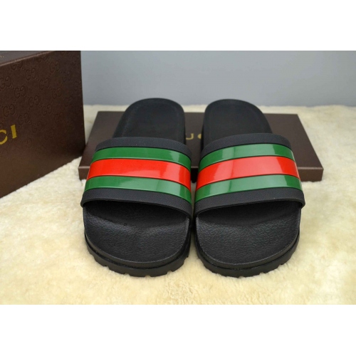 Replica Gucci Slippers For Men #365820 $42.10 USD for Wholesale