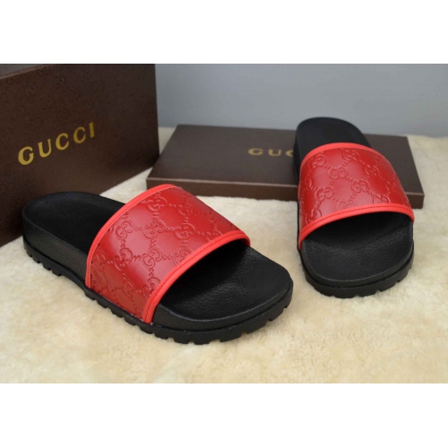 Wholesale Gucci Slippers For Men #365830 $42.10 USD, Wholesale Quality Replica Gucci Slippers