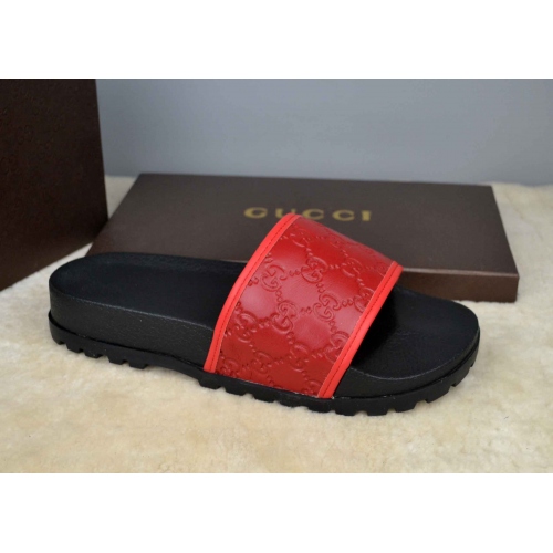 Replica Gucci Slippers For Men #365830 $42.10 USD for Wholesale