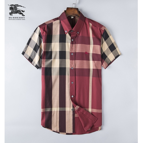 Wholesale Burberry Shirts Short Sleeved For Men #401615 $32.80 USD, Wholesale Quality Replica Burberry Shirts