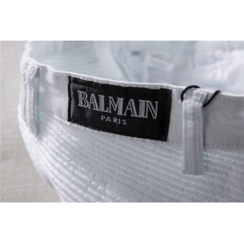 Replica Balmain Jeans For Men #402975 $60.00 USD for Wholesale