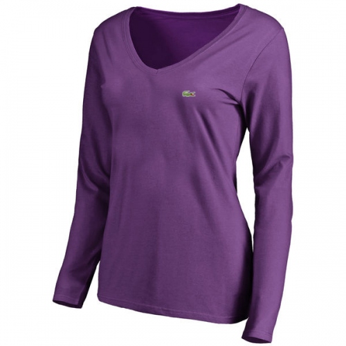 Wholesale Lacoste T-Shirts Long Sleeved For Women #415601 $24.80 USD, Wholesale Quality Replica Lacoste T-Shirts