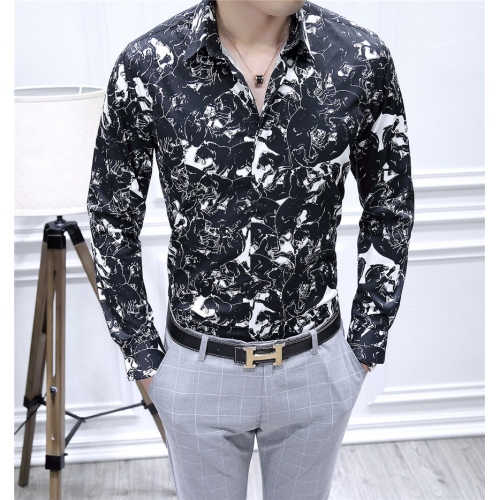 Wholesale Dolce &amp; Gabbana Shirts Long Sleeved For Men #428480 $80.00 USD, Wholesale Quality Replica Dolce &amp; Gabbana D&amp;G Shirts