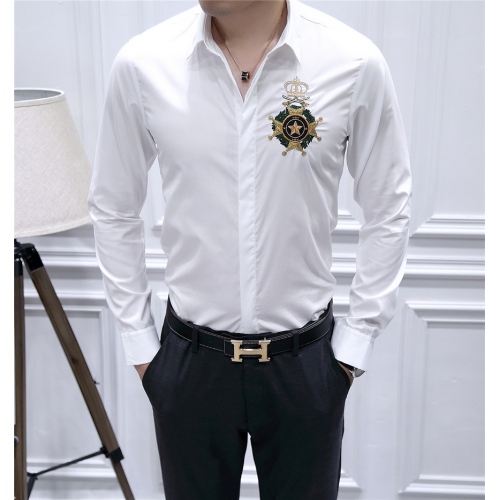 Wholesale Dolce &amp; Gabbana Shirts Long Sleeved For Men #428493 $86.50 USD, Wholesale Quality Replica Dolce &amp; Gabbana D&amp;G Shirts