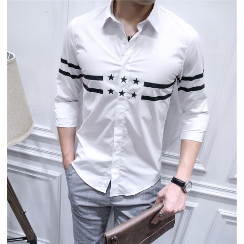 Wholesale Givenchy shirts Long Sleeved For Men #428665 $86.50 USD, Wholesale Quality Replica Givenchy Shirts