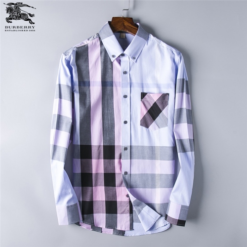 Wholesale Burberry Shirts Long Sleeved For Men #428729 $40.00 USD, Wholesale Quality Replica Burberry Shirts