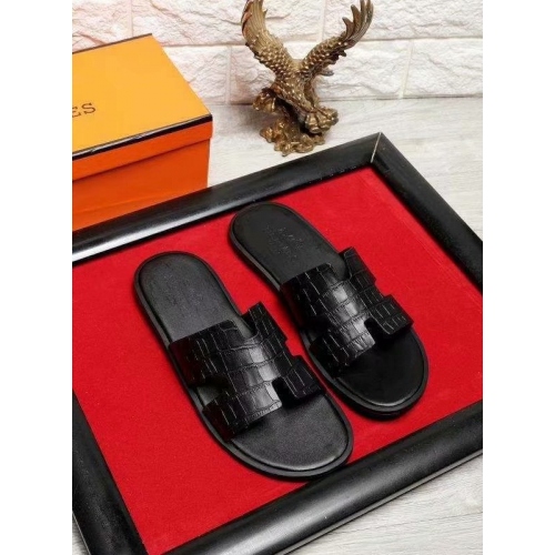 Wholesale Hermes Slippers For Men #434886 $52.00 USD, Wholesale Quality Replica Hermes Slippers