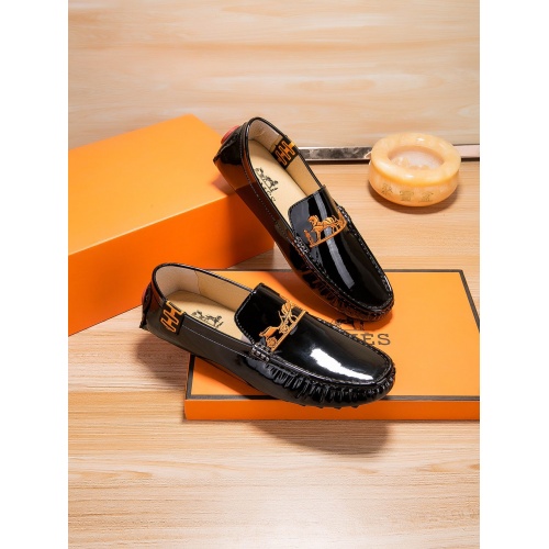 Wholesale Hermes Leather Shoes For Men #468397 $75.00 USD, Wholesale Quality Replica Hermes Leather Shoes