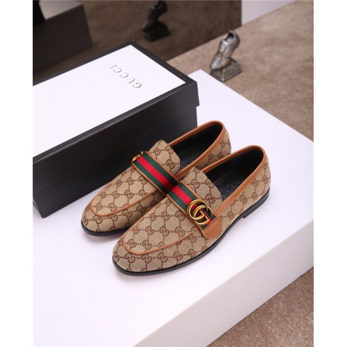 Wholesale Gucci Leather Shoes For Men #477651 $82.00 USD, Wholesale Quality Replica Gucci Oxfords Shoes