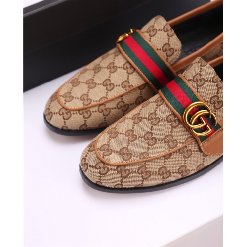 Replica Gucci Leather Shoes For Men #477651 $82.00 USD for Wholesale