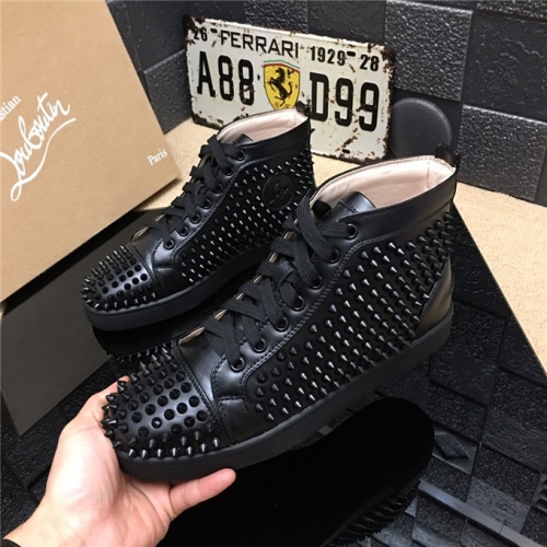 Wholesale Christian Louboutin CL High Tops Shoes For Men #477765 $85.00 USD, Wholesale Quality Replica Christian Louboutin High Top Shoes