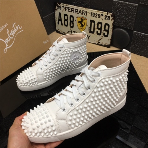 Wholesale Christian Louboutin CL High Tops Shoes For Men #477766 $85.00 USD, Wholesale Quality Replica Christian Louboutin High Top Shoes