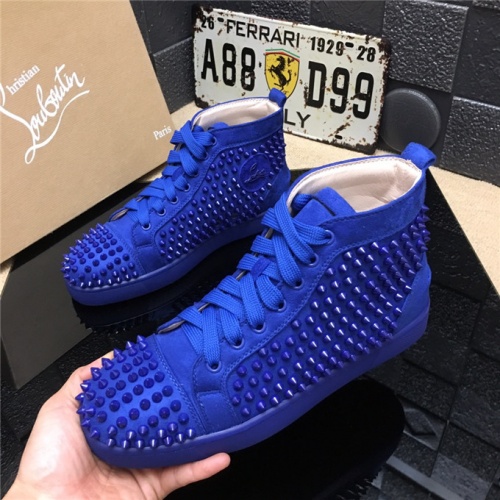 Wholesale Christian Louboutin CL High Tops Shoes For Men #477780 $85.00 USD, Wholesale Quality Replica Christian Louboutin High Top Shoes