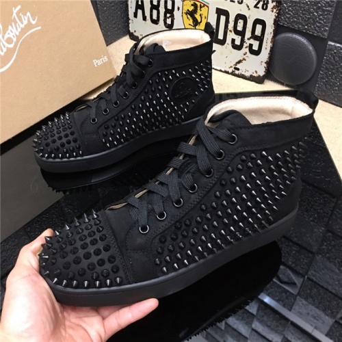 Wholesale Christian Louboutin CL High Tops Shoes For Men #477781 $85.00 USD, Wholesale Quality Replica Christian Louboutin High Top Shoes