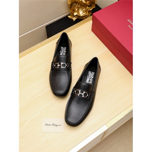 Replica Salvatore Ferragamo SF Leather Shoes For Men #481336 $72.00 USD for Wholesale