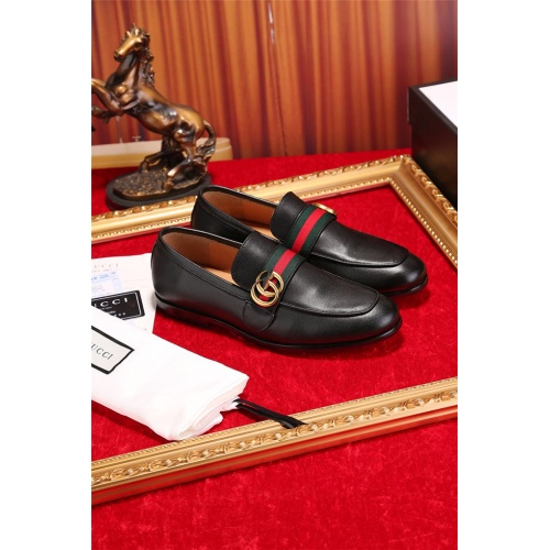 Wholesale Gucci Leather Shoes For Men #481676 $78.00 USD, Wholesale Quality Replica Gucci Oxfords Shoes