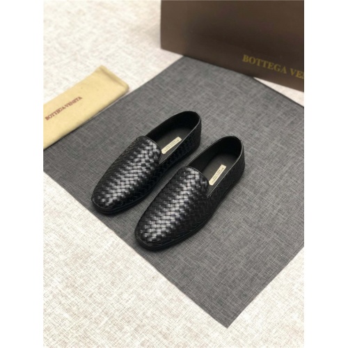 Replica Bottega Veneta Leather Shoes For Men #486922 $85.00 USD for Wholesale