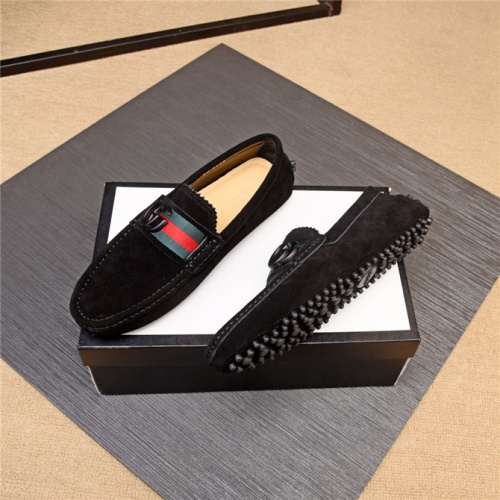 Replica Gucci Leather Shoes For Men #490416 $80.00 USD for Wholesale