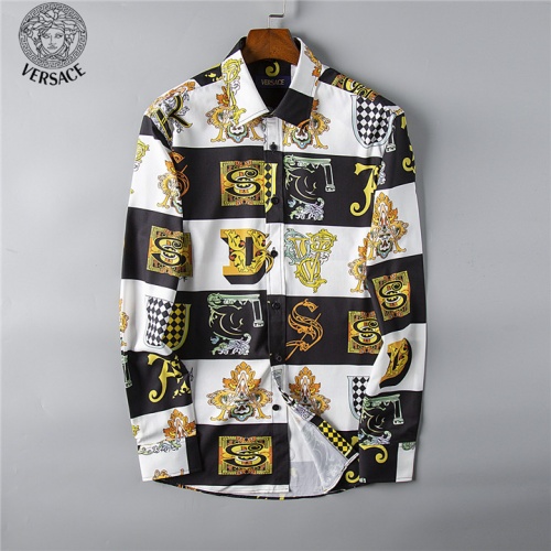 Wholesale Versace Fashion Shirts Long Sleeved For Men #492209 $38.00 USD, Wholesale Quality Replica Versace Shirts