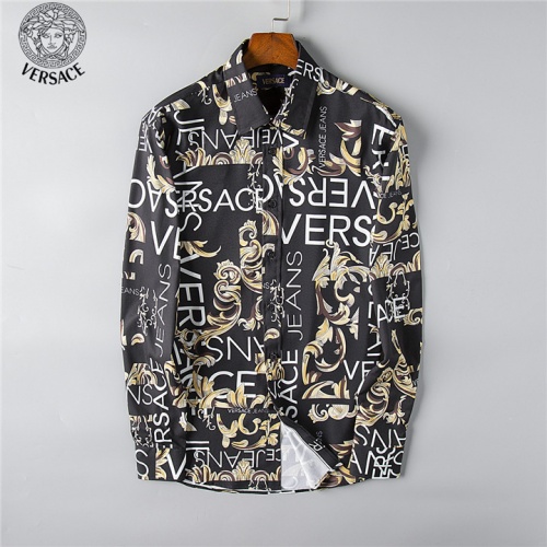 Wholesale Versace Fashion Shirts Long Sleeved For Men #492216 $38.00 USD, Wholesale Quality Replica Versace Shirts