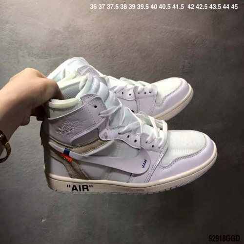 Wholesale Nike Air Jordan 1 &amp; Off-White For Men #497440 $66.00 USD, Wholesale Quality Replica Air Jordan Shoes for New