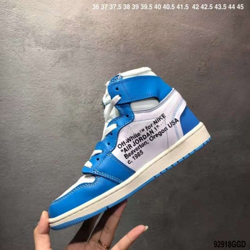 Replica Nike Air Jordan 1 & Off-White For Men #497442 $66.00 USD for Wholesale