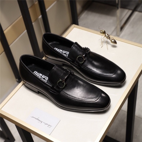 Wholesale Salvatore Ferragamo SF Leather Shoes For Men #498110 $85.00 USD, Wholesale Quality Replica Salvatore Ferragamo Leather Shoes