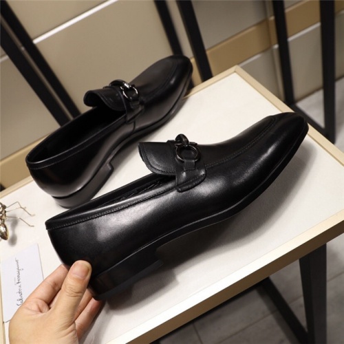 Replica Salvatore Ferragamo SF Leather Shoes For Men #498110 $85.00 USD for Wholesale