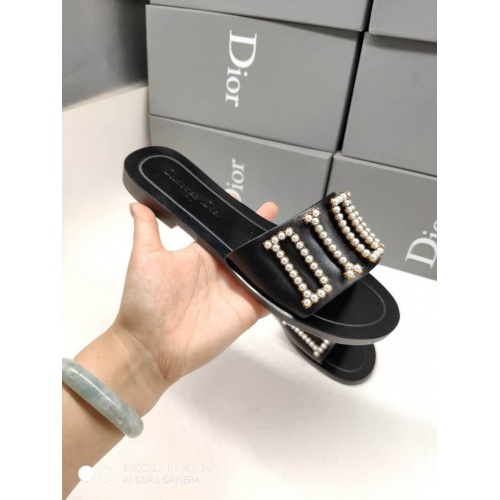 Replica Christian Dior CD Slippers For Women #499969 $56.00 USD for Wholesale