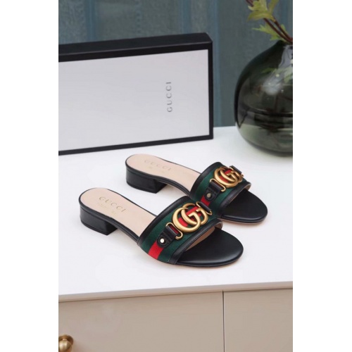 Wholesale Gucci Fashion Slippers For Women #500910 $65.00 USD, Wholesale Quality Replica Gucci Slippers